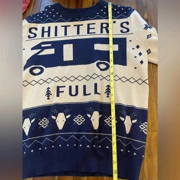 National Lampoons Christmas sweater shitter’s full - Picture 3 of 4